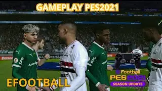 PALMEIRAS AMASSOU O SAO PAULO VIRTUAL NA GAMEPLAY EFOOTBALL PES 21🎮