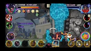 Skullgirls Mobile: Rogue Agent shines in her own (Ms Fortune) Dia PF. Rogue Agent w/ Heads ON