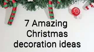 7 Amazing Christmas decoration ideas | Easy paper crafts for Christmas | question bank craft