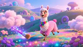 Llama Paints the Sky Pink 🎨🦙 | Fun Kids Song for Toddlers | Colorful Sky Adventure