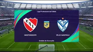 INDEPENDIENTE vs VELEZ SARFIED | LIGA PROFESIONAL ARGENTINA | F&Uacute;TBOL ARGENTINO | GAMEPLAY