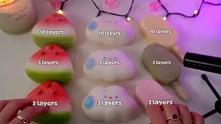 3 vs 5 vs 10 Layers Wax ASMR | Deep relaxing sounds ( no talking ) 🕯️🎧 