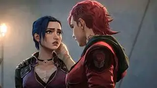 Cait and Vi Say Goodbye on the Bridge | Arcane S1E7