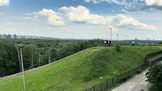 4k Novosibirsk Siberia Walk down the street Big city Russia / Sportivnaya Metro Station, Sibir Arena