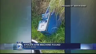 Investigation underway after stolen ATM abandoned along Kunia Rd.