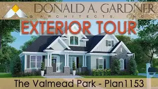 Two-story house plan with a traditional fa&ccedil;ade and four bedrooms | The Valmead Park