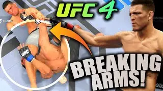 Nick Diaz Breaking Arms and Throwing Hands! EA UFC 4 Gameplay (PS5)