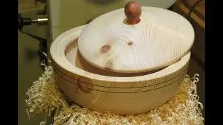 Zirben Brotdose drechseln