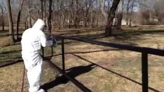 HOW TO PAINT PIPE FENCE - mikeandmikeremodeling.com