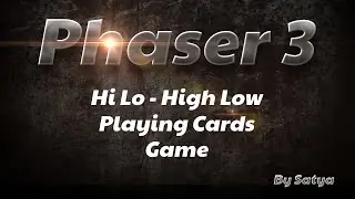 Playing Cards High Low game