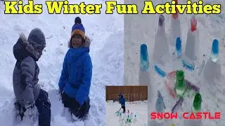 Kids Winter Activities/ Winter Season in Canada/ Vhell vlogs canada