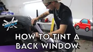 How To Tint A Back Curved Windshield on a Hatchback Mitsubishi Eclipse