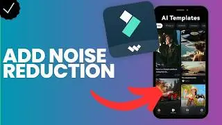How to add a noise reduction to a music layer in Filmora?