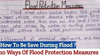 Best Flood Protection Measures In English | 10 Protective Ways During Flood How To Be Safe In Flood