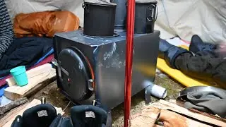 Combien d'espace dans une tente 10x10, 3 personnes, Atuk Kanguk Camping d'hiver