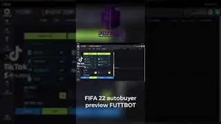 FUTTBOT FIFA 22 autobuyer version 2.0 preview 🤖⚽️ Visit futtbot.com for more information