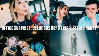 OFFICE SURPRISE, DELIRIOUS ROAD TRIP & SEEING HARRY  - MoreZoella (RUS SUB)