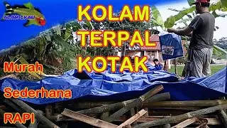 Pembuatan Kolam Terpal dengan Kerangka Bambu