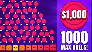 I DROPPED 1000 MAX PLINKO BALLS AND THIS IS WHAT HAPPENED... ($1,000 PER BALL)