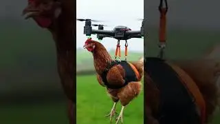 CHICKEN's TERRIFIED DRONE RIDE