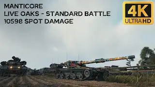 Manticore 10,6k spot damage 2 frags on Live Oaks - World of Tanks