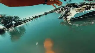 Dockstart Pumpfoiling - Wake Thief a round trip