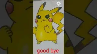 Angry Pikachu Drawing
