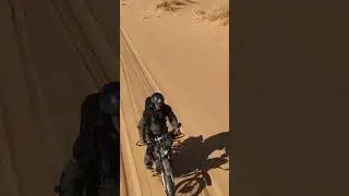 Pr&ecirc;t &agrave; affronter les dunes avec ma Yamaha AG100 !  #aventure#kap2cap#moto#travel#motorcycle#offroad