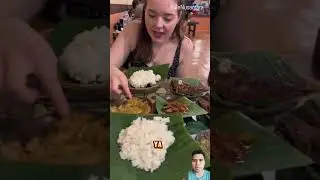 Expresi Bule cantik kepedasan ketika mencoba sambel #shorts