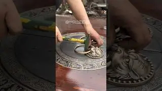SolidWood Courtyard Door |Traditional Craftsmanship &Lasting Elegance #youtubeshorts #highcpm #viral
