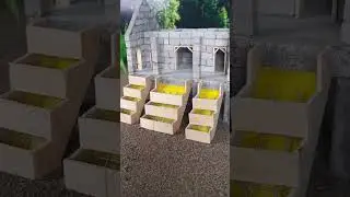 DIY Miniature Stilt House Construction | Casting Concrete Stairs & Bricklaying  #miniature  #diy