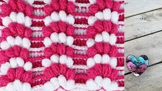 Point éventail en relief crochet facile