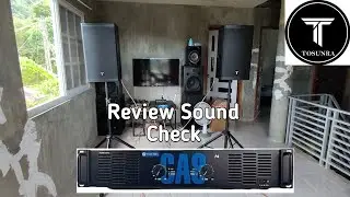 Tosunra CA8 Power Amplifier at LD-T12 2 way speakers Review Soundcheck Natin Sobrang Solid !!