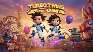 Turbo Twins Save the Carnival 🛼 | Superhero Kids Song with Robots & Rides!