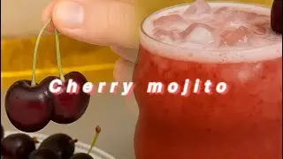 Cherry mojito drink recipe | how to make refreshing cherry mojito | restaurant style cherry mojito.🍒