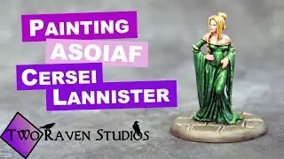 Painting Cersei Lannister miniature ASOIAF