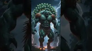 Hulk and Peacock Fusion: A Powerful New Creation #animal #marvel #aifusion #hybridanimals #fusion