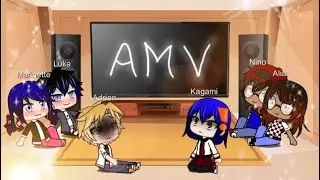 Los personajes de miraculous reaccionan a un amv //gacha club// (parte 1/?)