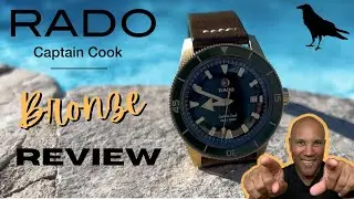 RADO CAPTAIN COOK BRONZE WATCH REVIEW| Rado HULK |Rado Green dial, Ceramic Ref: 01.763.0504.3.131