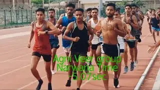 1600 M agniveer group Narwana timing Rahul group Narwana Time -5.07sec 1st 💯⏰🏟️✅👌