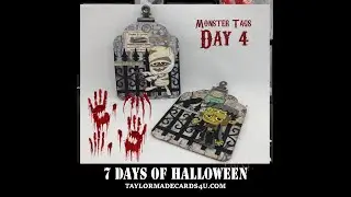 Monster Tags Using Tim Holtz Colorize Thinlits