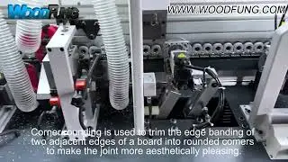 WF360F Automatic Edge Banding Machine | Pre-Milling + Corner Trimming + Polishing