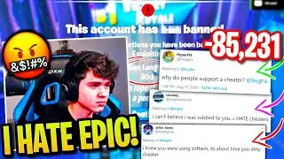 Bugha *FURIOUS* with Epic after WRONGFUL Cheating BAN Loses THOUSANDS of FANS! PROVES His Innocence!
