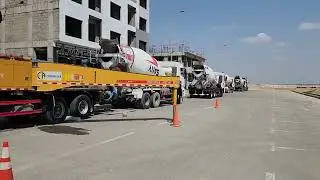 Raft foundation pouring for Ground +8th floor high rise building in bahria town karachi