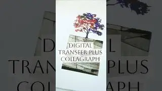 What Happens When You Combine Digital Transfer + Collagraph #printmaking #art #technique