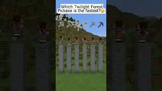 Minecraft Which Twilight Forest Pickaxe is the Fastest?🤔