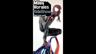 #Shorts Sideshow Miles Morales spiderman Statue | Statue unboxing & Review