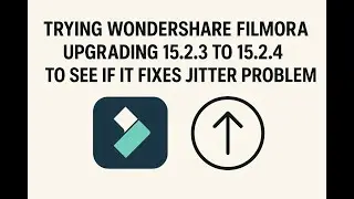 TRYING WONDERSHARE FILMORA UPGRADING 15.2.3 TO 15.2.4 TO SEE IF IT FIXES JITTER PROBLEM