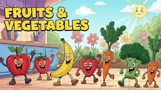 Fruits & Vegetables 🍓🥦 | Healthy Food Song for Kids | Happy Tale & Tune