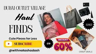 Shopping haul | Everything under 100AED | Dubai outlet village| Crazy discounts| #affordableluxury 